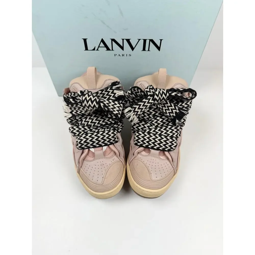 Size 42EU/9US - Lanvin Curb Pink Sneakers
